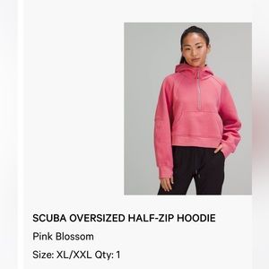 Lululemon scuba oversized half-zip hoodie!